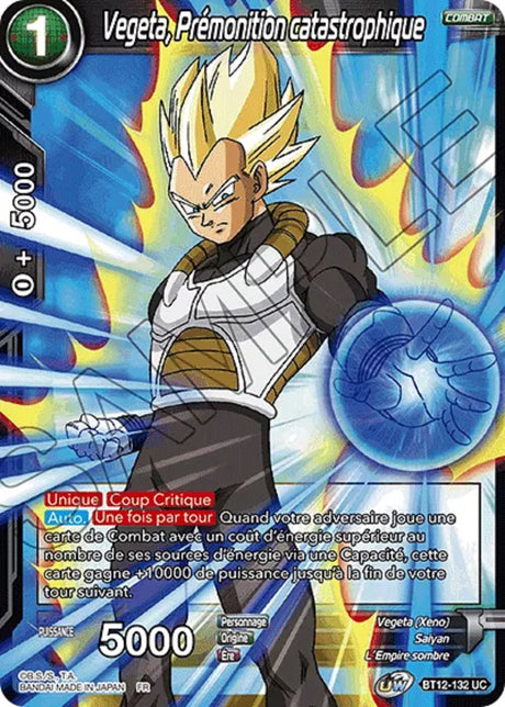 Vegeta, Prémonition catastrophique : BT12-132 UC