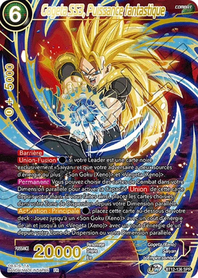 Gogeta SS3, Puissance fantastique : BT12-136 SPR