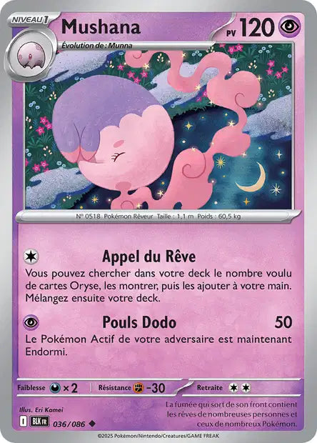Mushana (BLK 036) - Foudre Noire - Carte Pokémon EV10.5