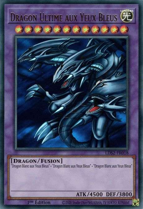 Dragon Ultime aux Yeux Bleus : LDS2-FR018 UR (Doré)