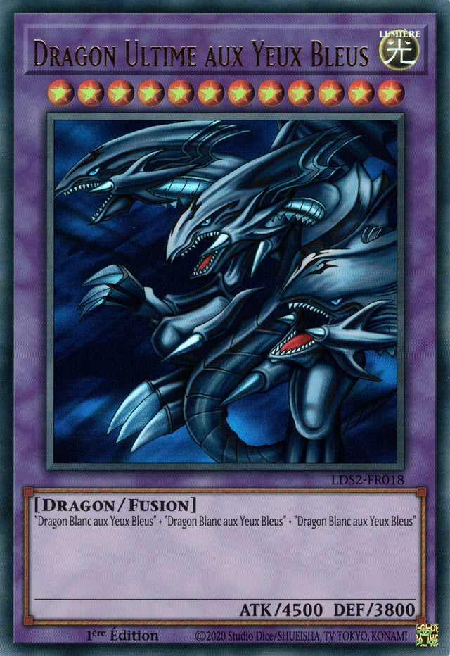 Dragon Ultime aux Yeux Bleus : LDS2-FR018 UR (Doré)
