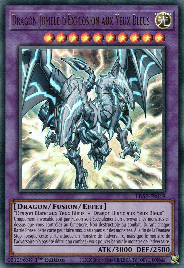 Dragon Jumelé d'Explosion aux Yeux Bleus : LDS2-FR019 UR (Doré)