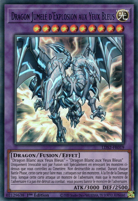 Dragon Jumelé d'Explosion aux Yeux Bleus : LDS2-FR019 UR (Bleu)