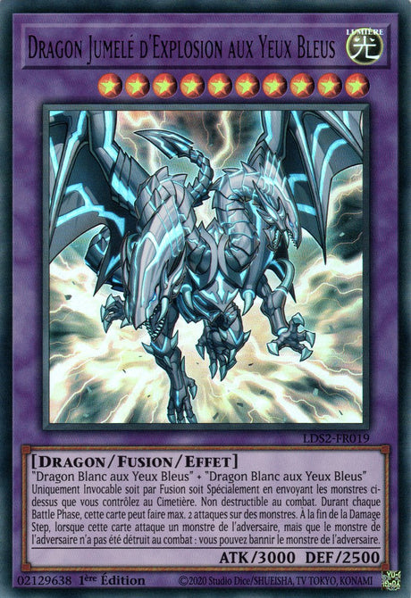 Dragon Jumelé d'Explosion aux Yeux Bleus : LDS2-FR019 UR (Violet)