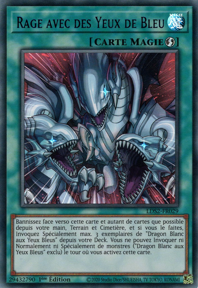 Rage avec des Yeux de Bleu : LDS2-FR029 UR (Bleu)