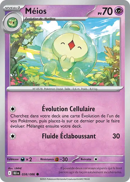 Méios (BLK 038) - Foudre Noire - Carte Pokémon EV10.5