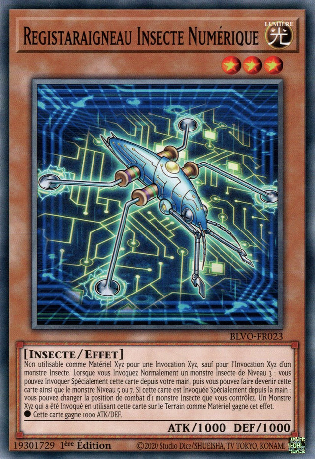 Registaraigneau Insecte Numérique : BLVO-FR023 C