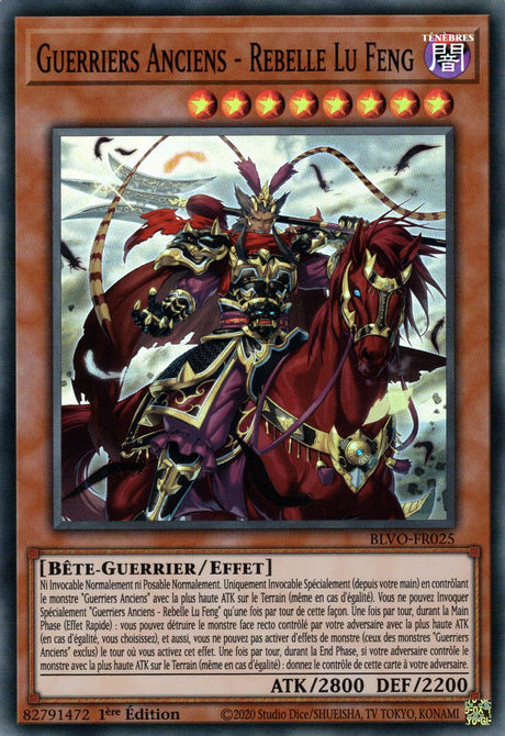 Guerriers Anciens - Rebelle Lu Feng : BLVO-FR025 SR