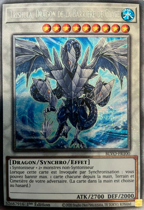Trishula, Dragon de la Barrière de Glace : BLVO-FR100 *Starlight Rare*