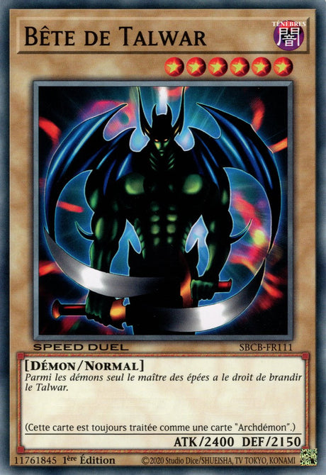 Bête de Talwar : SBCB-FR111 C