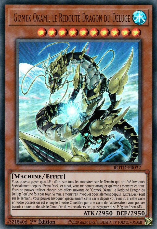 Gizmek Okami, le Redouté Dragon du Déluge ROTD-FR032 UR
