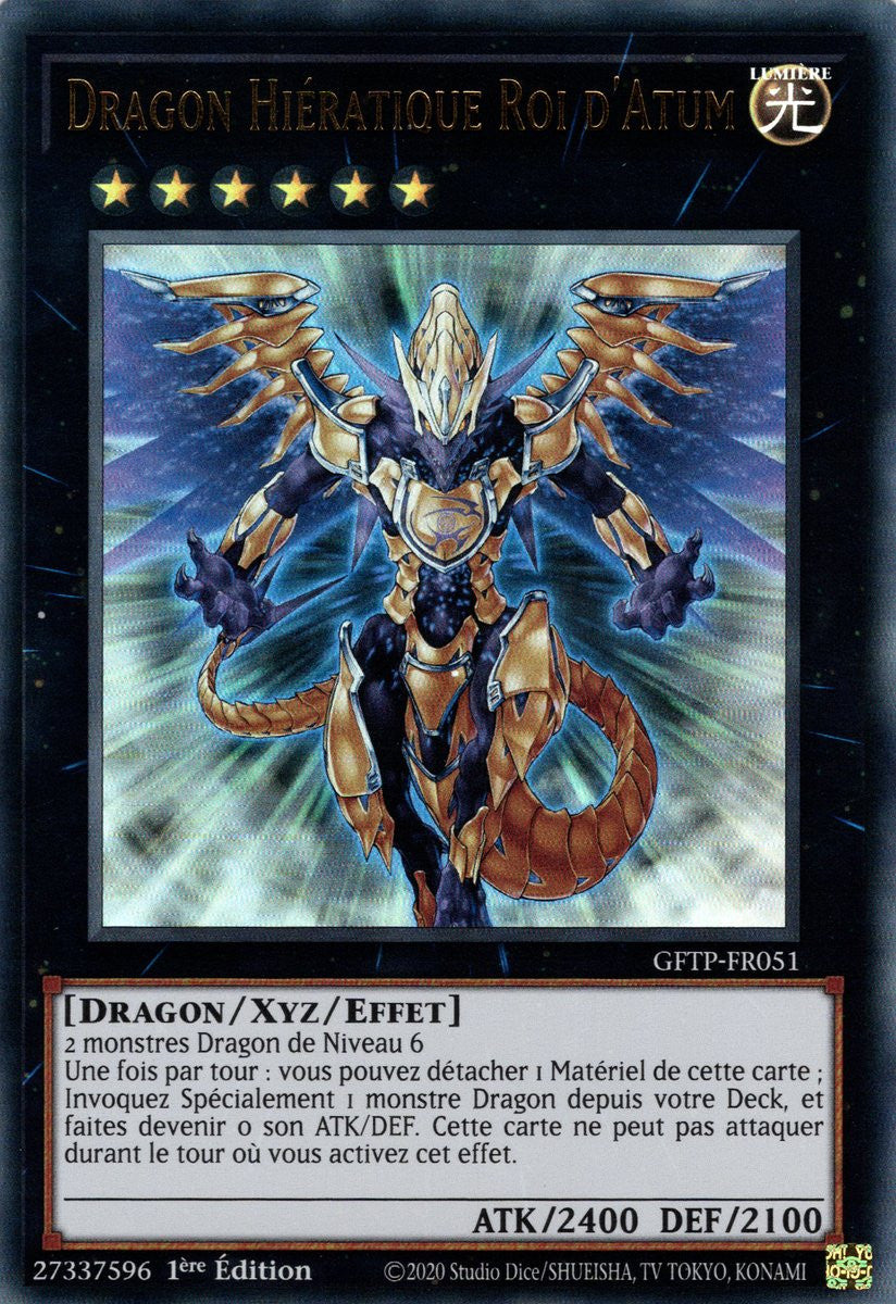 Dragon Hiératique Roi d'Atum : GFTP-FR051 UR