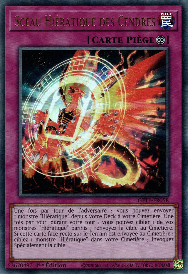 Sceau Hiératique des Cendres : GFTP-FR058 UR