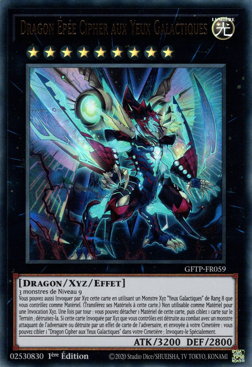 Dragon Épée Cipher aux Yeux Galactiques : GFTP-FR059 UR