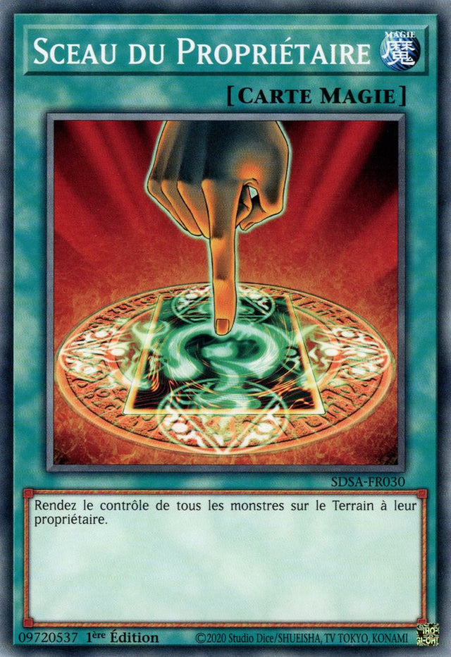 Sceau du Propriétaire : SDSA-FR030 C