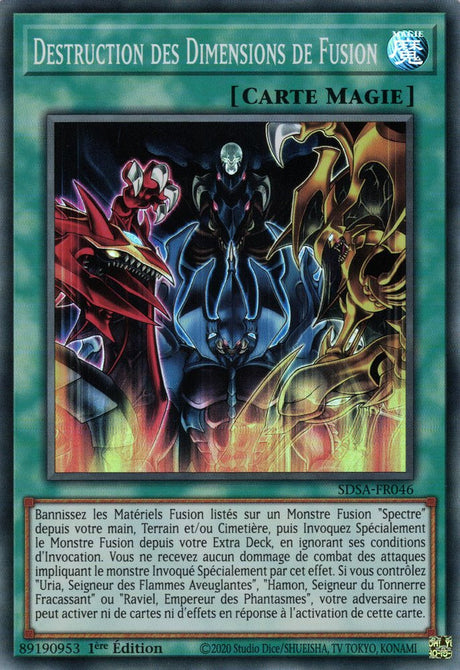 Destruction des Dimensions de Fusion : SDSA-FR046 SR