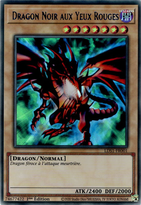 Dragon Noir aux Yeux Rouges : LDS1-FR001 UR (Bleu)