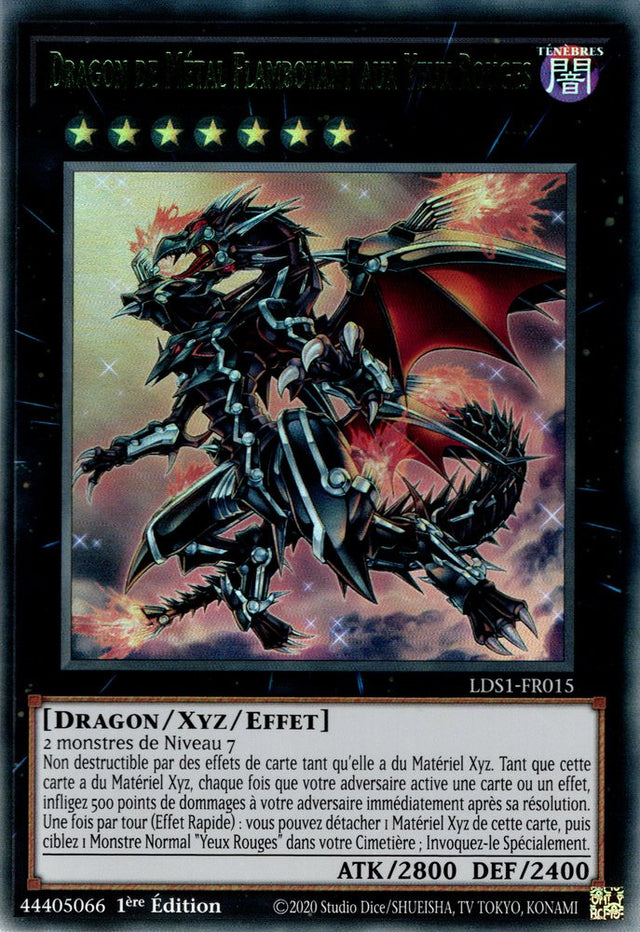 Dragon de Métal Flamboyant aux Yeux Rouges : LDS1-FR015 (Vert)