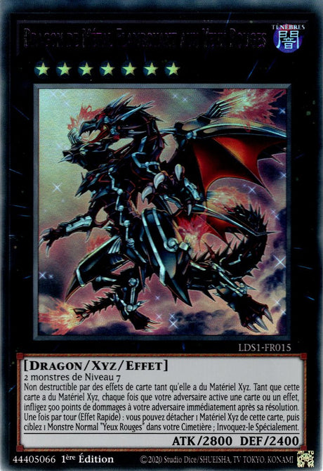 Dragon de Métal Flamboyant aux Yeux Rouges : LDS1-FR015 UR (Violet)