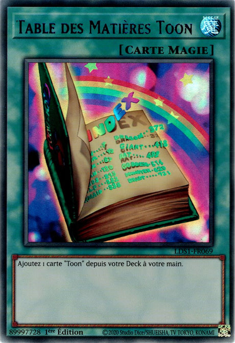 Table des Matières Toon : LDS1-FR069 UR (Bleu)
