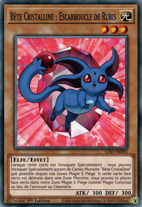 Bête Cristalline : Escarboucle de Rubis : LDS1-FR092 C