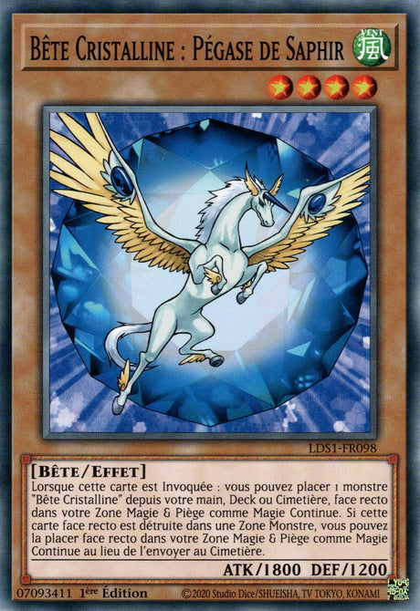 Bête Cristalline : Pégase de Saphir : LDS1-FR098 C