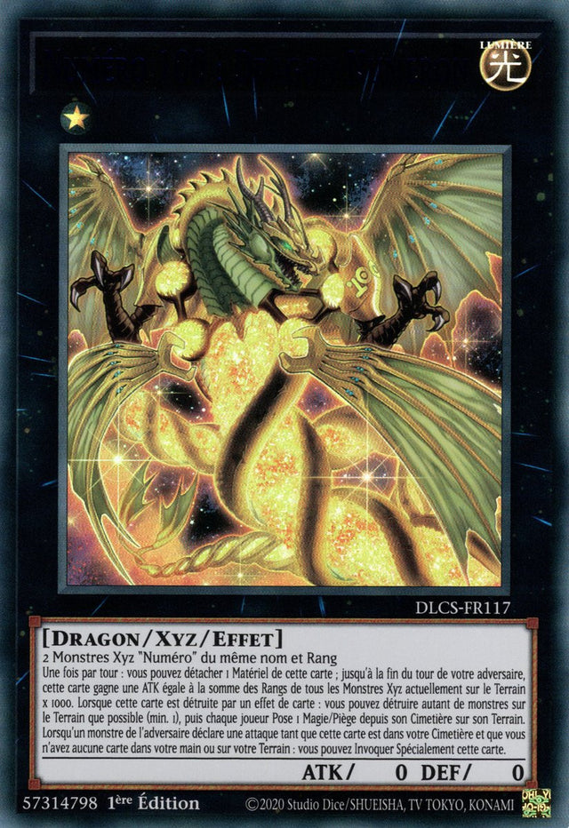 DLCS-FR117 Numéro 100 : Dragon Numeron (Bleu)