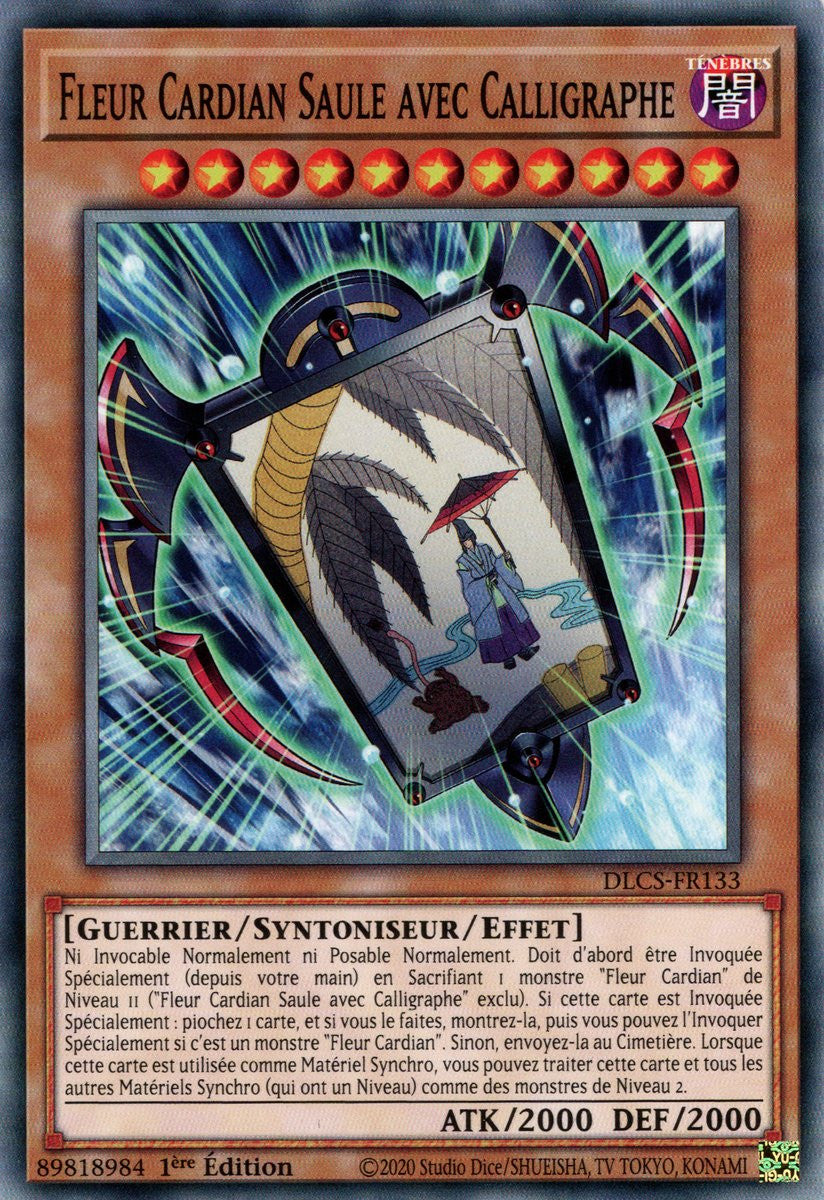 DLCS-FR133 Fleur Cardian Saule avec Calligraphe