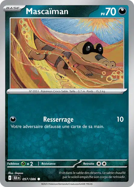 Mascaïman (BLK 057) - Foudre Noire - Carte Pokémon EV10.5