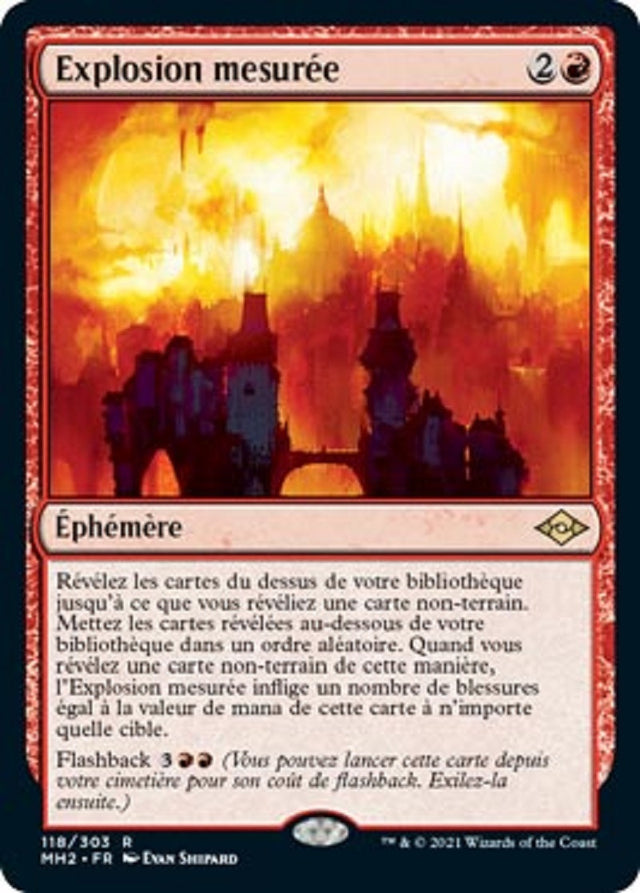 Explosion mesurée : MH2 118/303 R