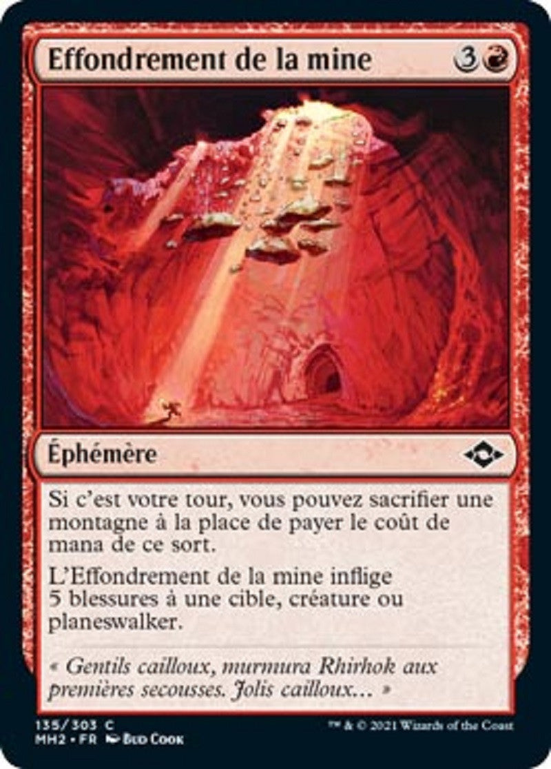 Effondrement de la mine : MH2 135/303 C
