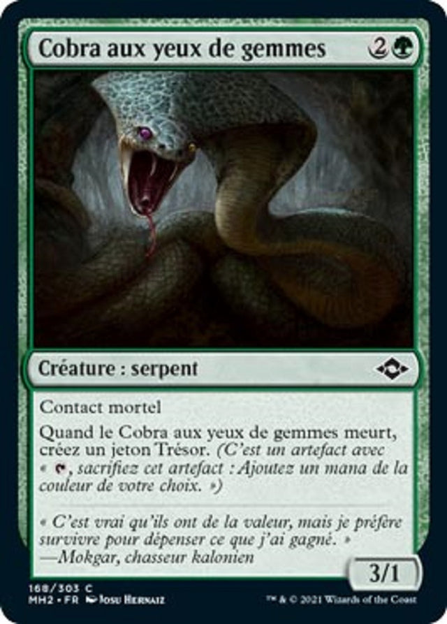 Cobra aux yeux de gemmes : MH2 168/303 C