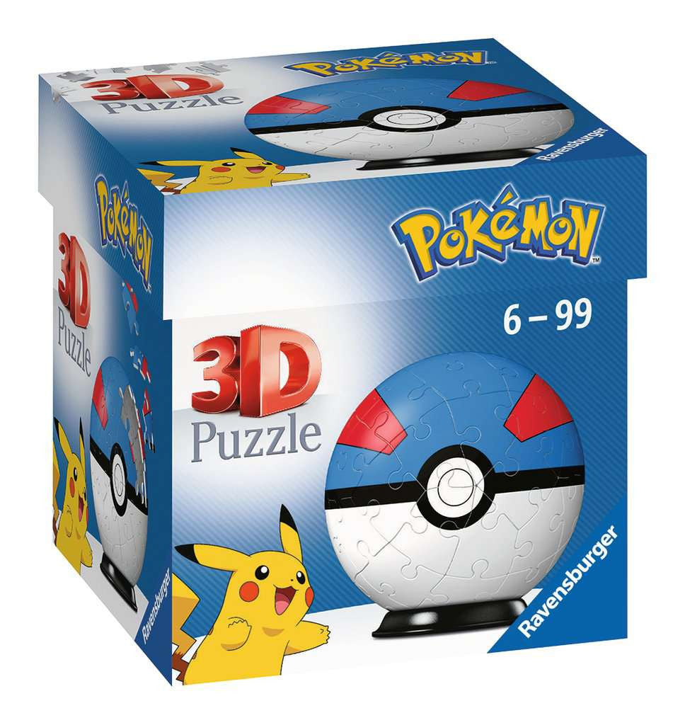 Pokémon - Ravensburger Puzzle 3D Ball 54 p - Super Ball - 11265