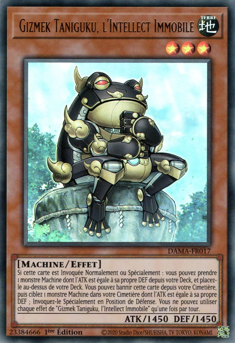 Gizmek Taniguku, l'Intellect Immobile : DAMA-FR017 UR