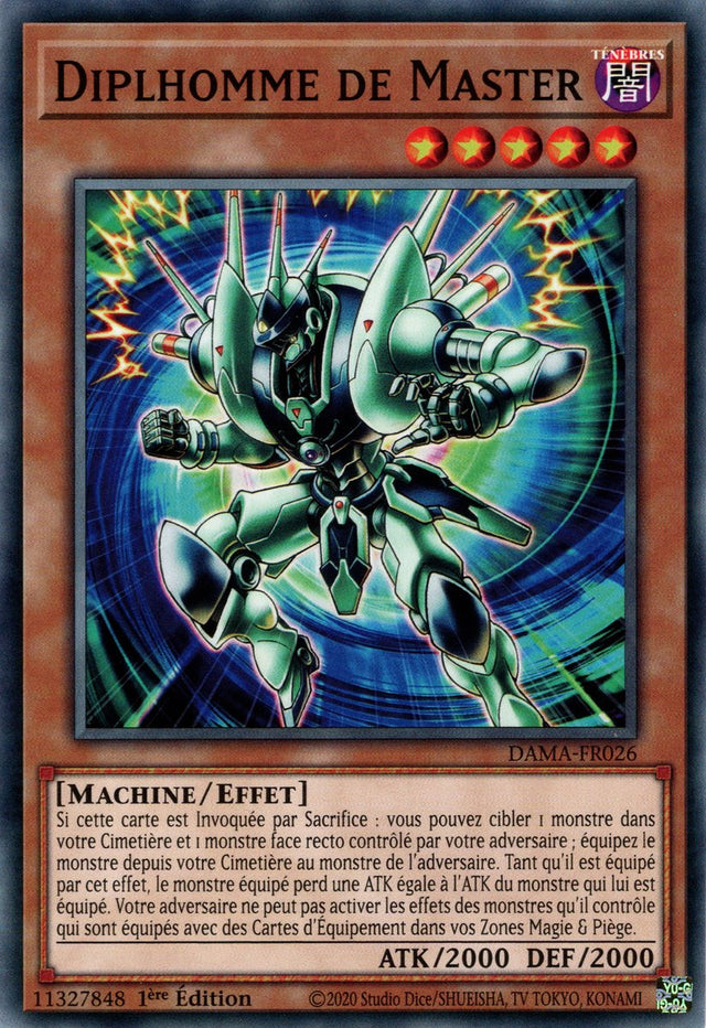 Diplhomme de Master : DAMA-FR026 C
