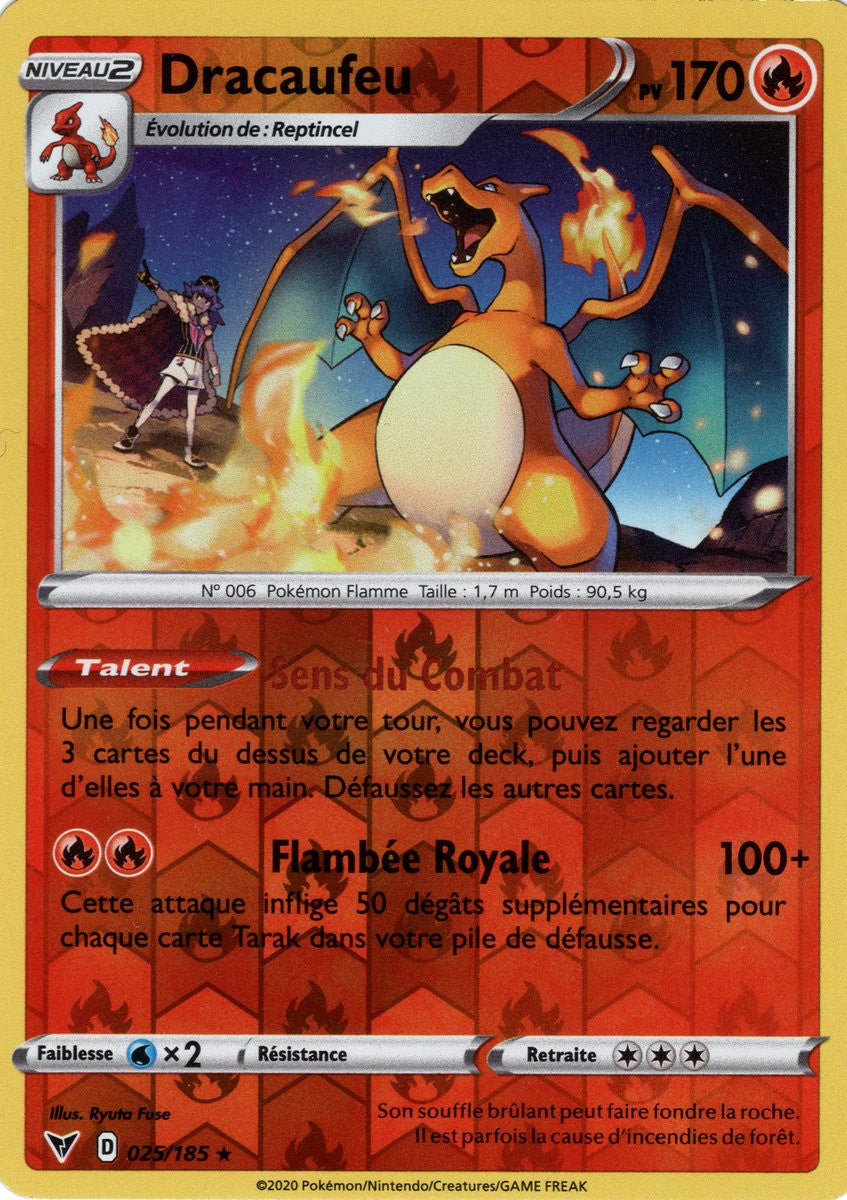 Dracaufeu Reverse - EB04 - 025/185 R