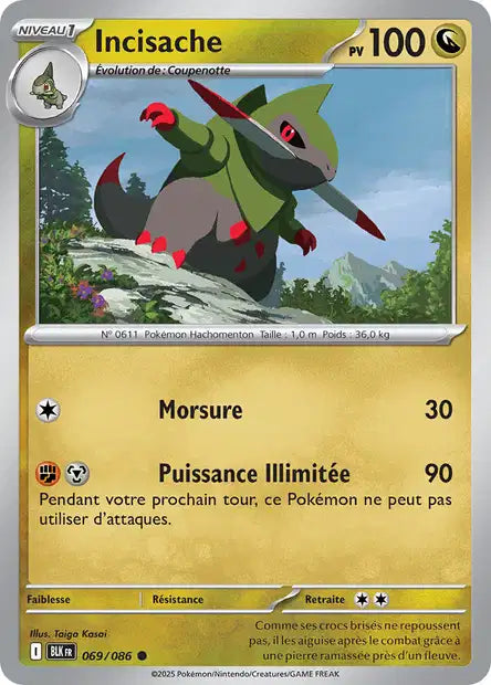 Incisache (BLK 069) - Foudre Noire - Carte Pokémon EV10.5