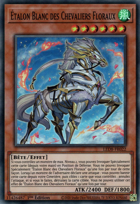 Étalon Blanc des Chevaliers Floraux : LED8-FR022 SR