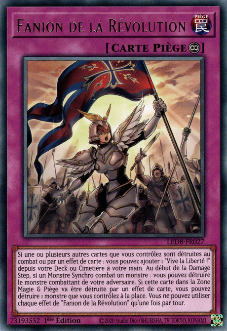 Fanion de la Révolution : LED8-FR027 R