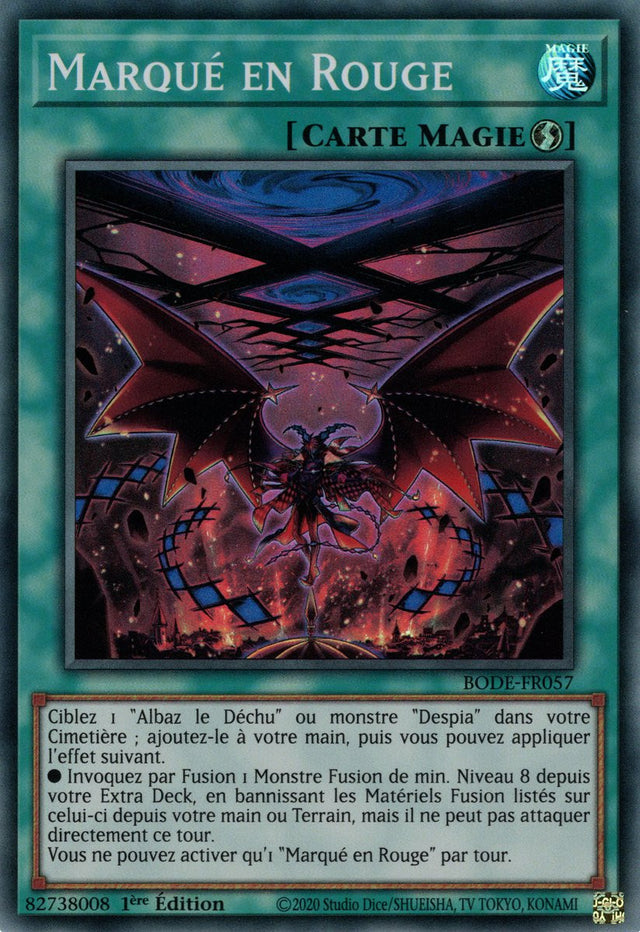 Marqué en Rouge - BODE-FR057 SR