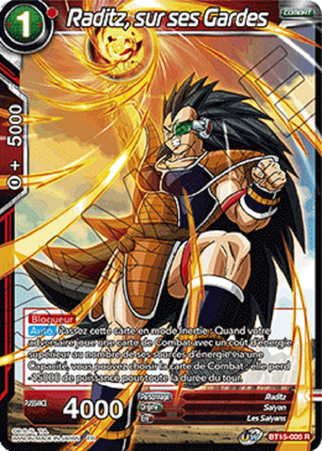 Dragon Ball Super - B15 - Saiyan Showdown - Raditz, sur ses Gardes : BT15-005