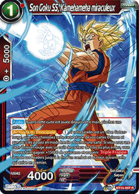 Dragon Ball Super - B15 - Saiyan Showdown - Son Goku SS, Kamehameha miraculeux : BT15-007
