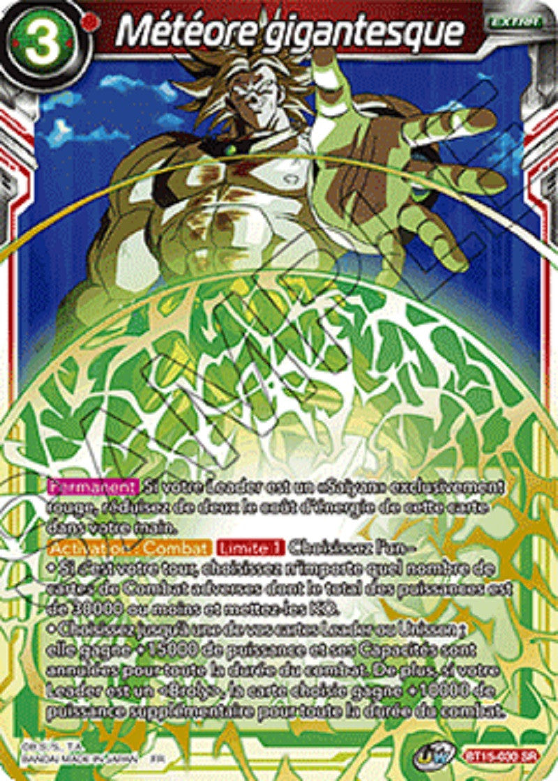 Dragon Ball Super - B15 - Saiyan Showdown - Météore gigantesque - BT15-030