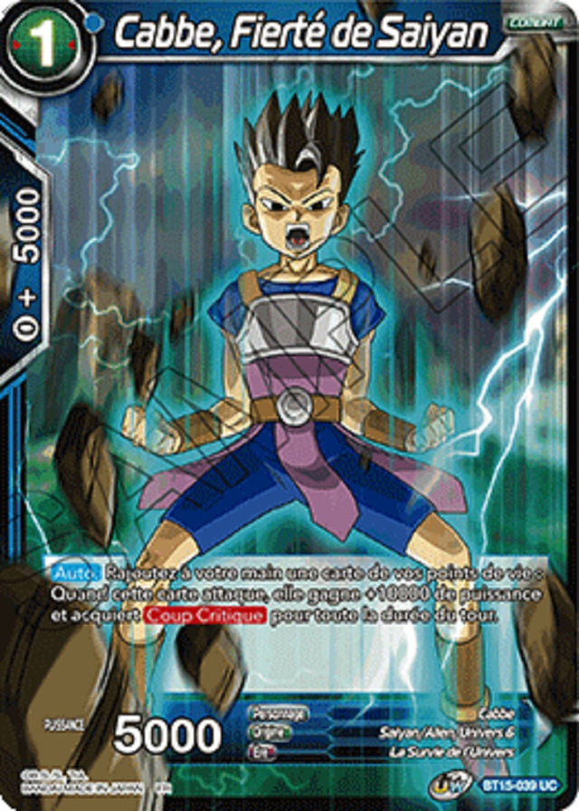 Dragon Ball Super - B15 - Saiyan Showdown - Cabbe, Fierté de Saiyan - BT15-039