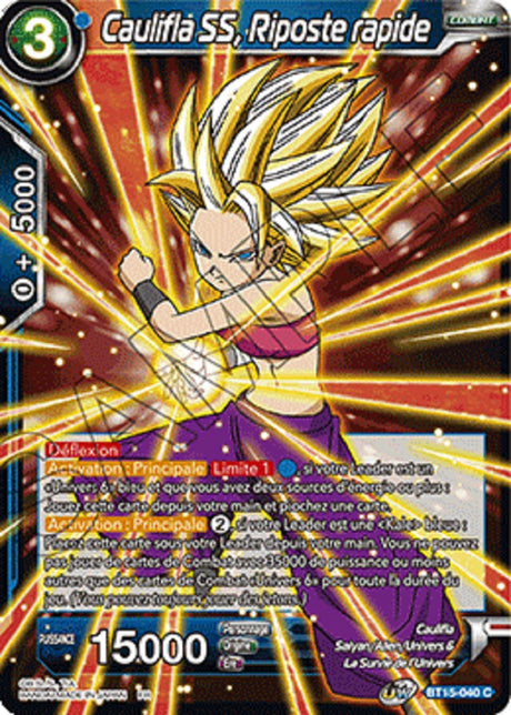 Dragon Ball Super - B15 - Saiyan Showdown - Caulifla SS, Riposte rapide - BT15-040