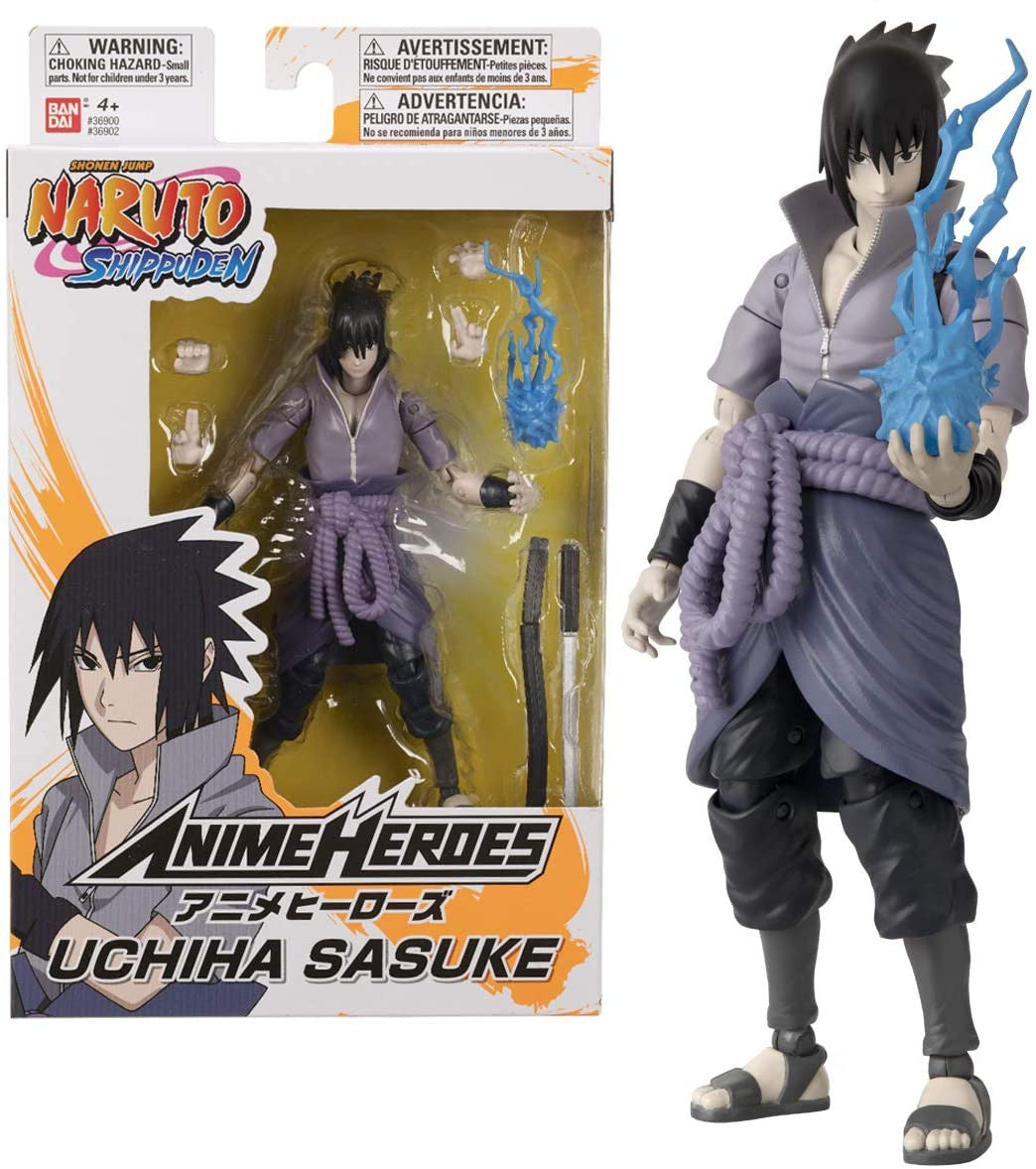 Figurine Naruto Shippuden - Uchiha Sasuke - Anime Heroes Bandai