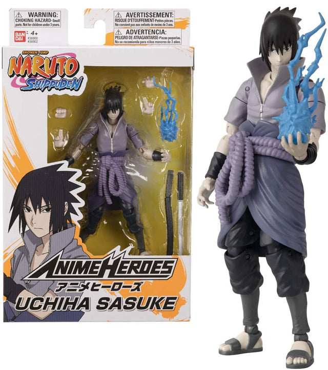Figurine Naruto Shippuden - Uchiha Sasuke - Anime Heroes Bandai