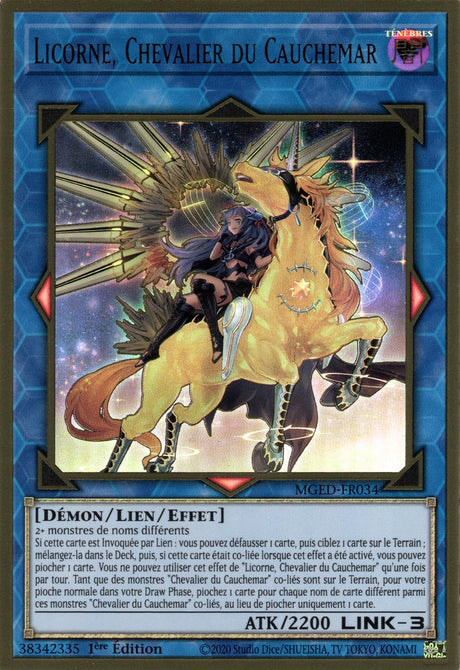 Licorne, Chevalier du Cauchemar : MGED-FR034 (V.2) (PGR)