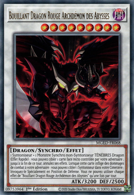 Bouillant Dragon Rouge Archdémon des Abysses : MGED-FR068 (R)