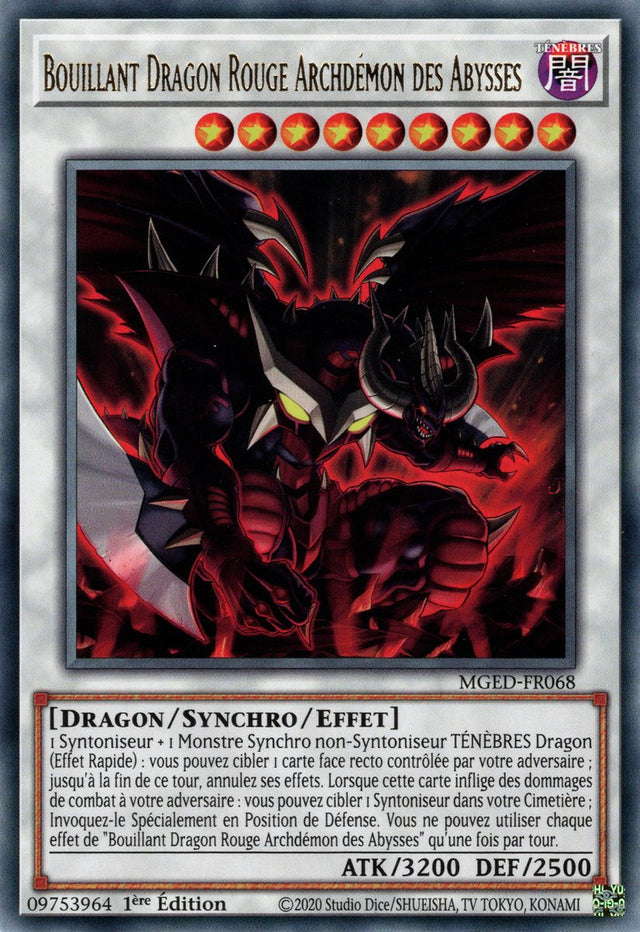 Bouillant Dragon Rouge Archdémon des Abysses : MGED-FR068 (R)